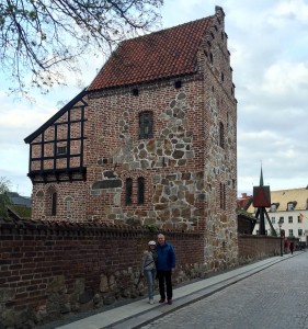INI Team in front of a typical old-style Swedish building in Lund. 